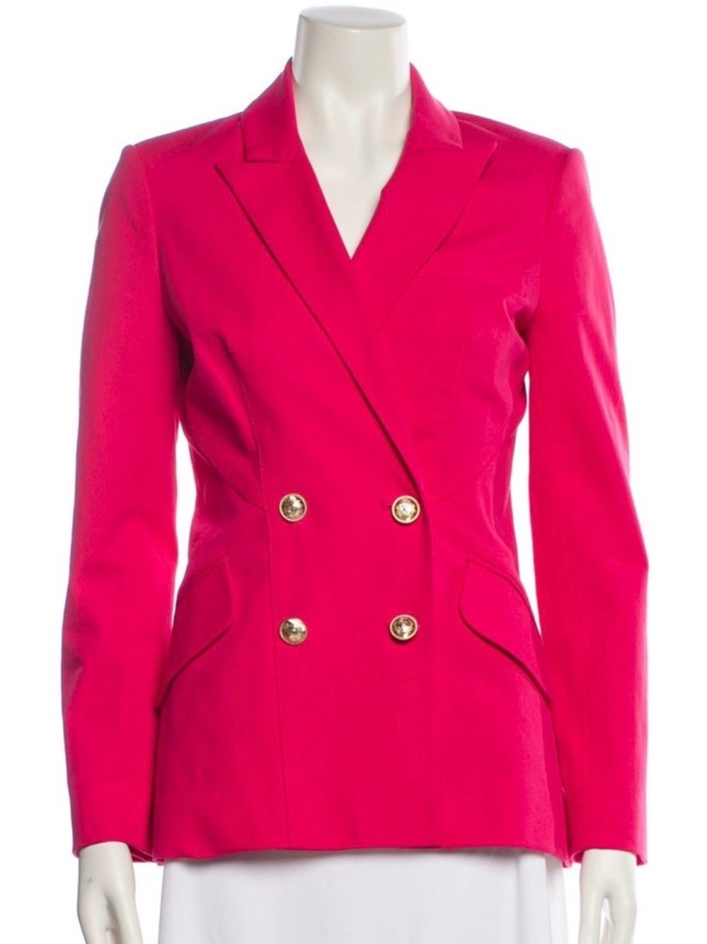 Derek Lam Vibrant Pink Double-Breasted Blazer